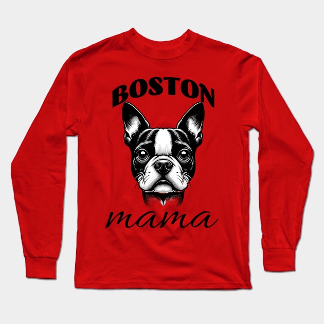 Boston Mama Long Sleeve T-Shirt by Blue Raven Designs